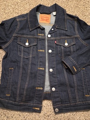 Levis Jacket Womens Medium Trucker S40117 Even Rinse Denim