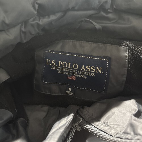Vintage U.S. Polo Assn Winter Puffer Jacket Men’s XL - Picture 4 of 9