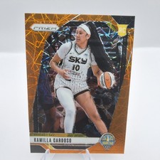 Kamilla Cardoso 2024 Panini Prizm WNBA Orange Velocity Prizms Rookie