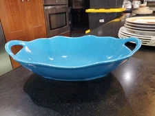 Valerie Bertinelli Blue Serving Dish