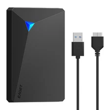 EAGET 500GB 1TB External Hard Drive Portable HDD USB 3.0 for PC/Mac/Laptop/PS4/5