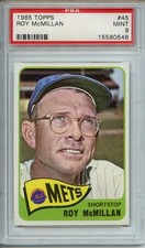 1965 Topps #45 Roy Mcmillan PSA 9