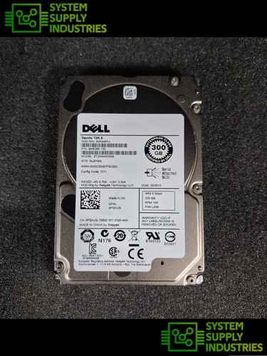 20x Dell 300GB 10K 6Gbps 64MB 2,5" SAS HDD P/N: PGHJG RESTPOSTEN