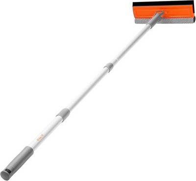 Eazer 46'' Professional Window Cleaner Tool, 2-in-1 Rotatable Squeegee for