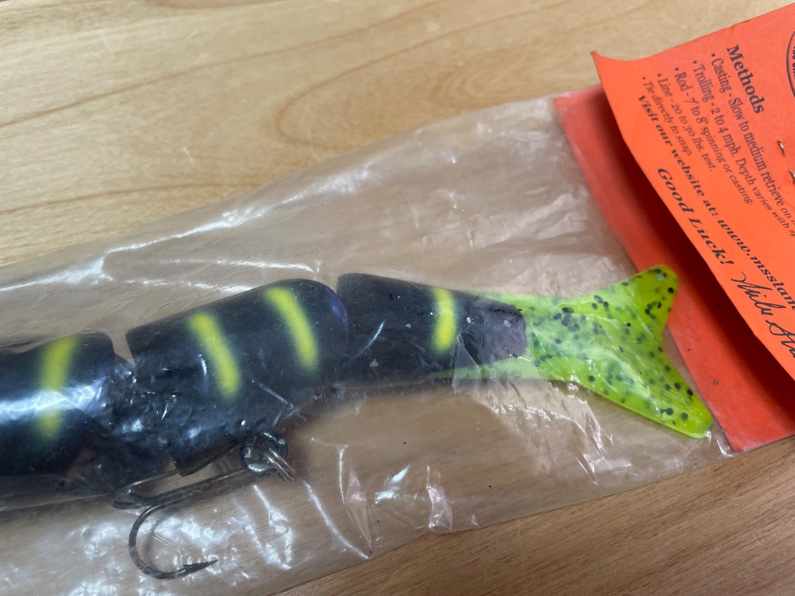 MS Slammer XX Md 9inch Black Yellow swimbait Topwater wakebait surface lure NEW - Image 12