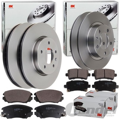 NK BREMSSCHEIBEN + BELÄGE VORNE+HINTEN passend für OPEL INSIGNIA A Limo + Kombi