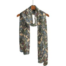 William Morris Strawberry Thief Long Sheer Scarf   Lightweight, Elegant