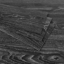 CHIHUT 6''x36'' Oak Wood Vinyl Flooring Planks Black Peel and Stick Floor Til...