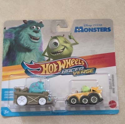 Hot Wheels Racer Verse Disney Pixar Monsters Sulley & Mike Exclusive Diecast