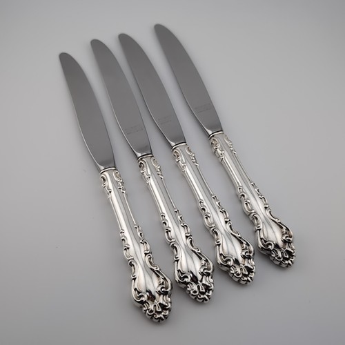 Reed & Barton Spanish Baroque Sterling Silver Place Knives - 9 1/8" - Set of 4 - Picture 2 of 2