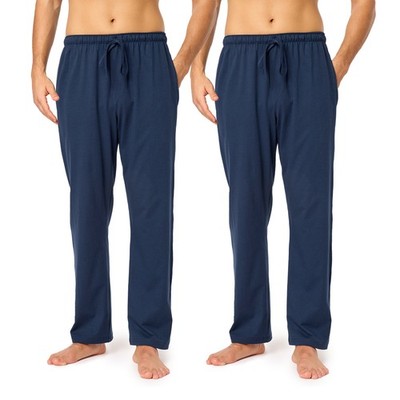 2er Pack Timone Herren Schlafanzughose Lang Baumwolle Pyjamahose Nachthose