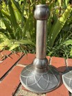 RARE Liberty & Co. Tudric Pair of Pewter Candlesticks Archibald Knox? 8" Celtic — photo 3