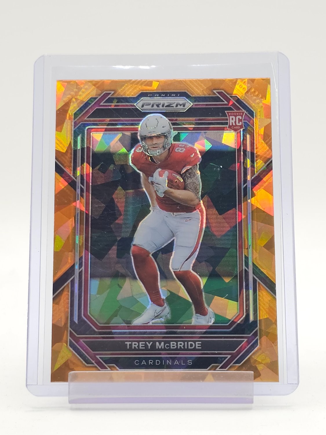 Trey McBride Panini Prizm #327 Orange Ice