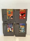 NES 4 Game Lot Tetris 2 Festers Quest Black Mamba Dragon Spirit Nintendo Tested