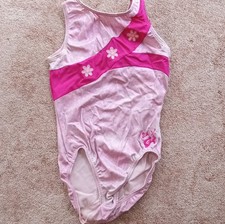GK Elite Girls' Gymnastics Sleeveless Leotard Small Pink Leotards  Unitards