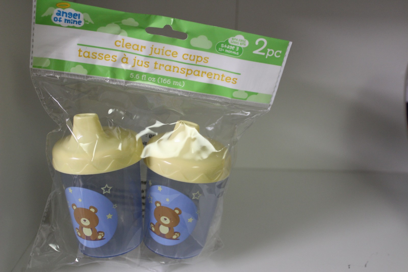 Sippy Cup 2 Pack Spill Proof Tumbler Water Milk Bottle BPA-F