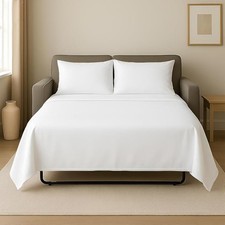 4 Piece Luxury Sleeper Sofa Bed Sheet Set 100 Egyptian Cotton - Full Size 5...