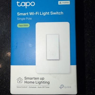 TP-Link Tapo Smart Wi-Fi Light Switch White Tapo S505 Matter Voice Control