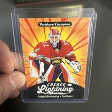 2024-25 Parkhurst Champions Crease Lightning Sergei Bobrovsky CL-7 Panthers
