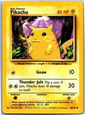 Pikachu Common Base Set 058/102 HP