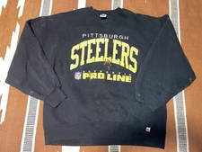 Vintage Pittsburgh Steelers Russell Athletic Sweatshirt men  s XL Distressed