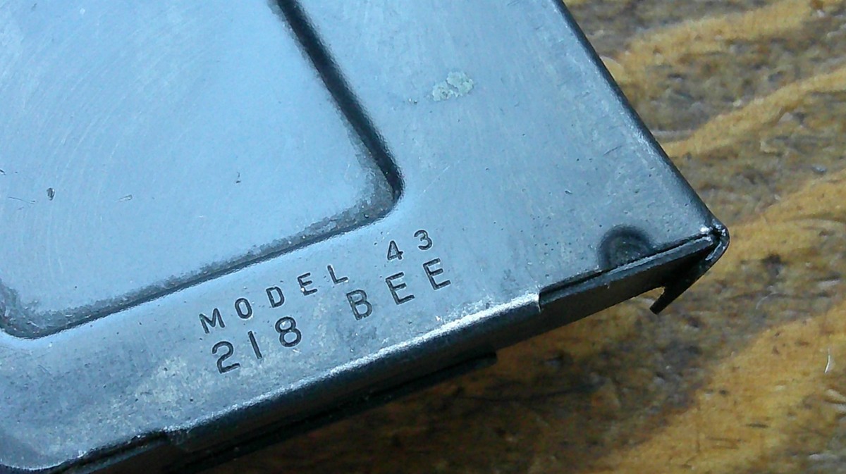Winchester Model 43 Magazine - 218 Bee Factory Original 4 Rounds