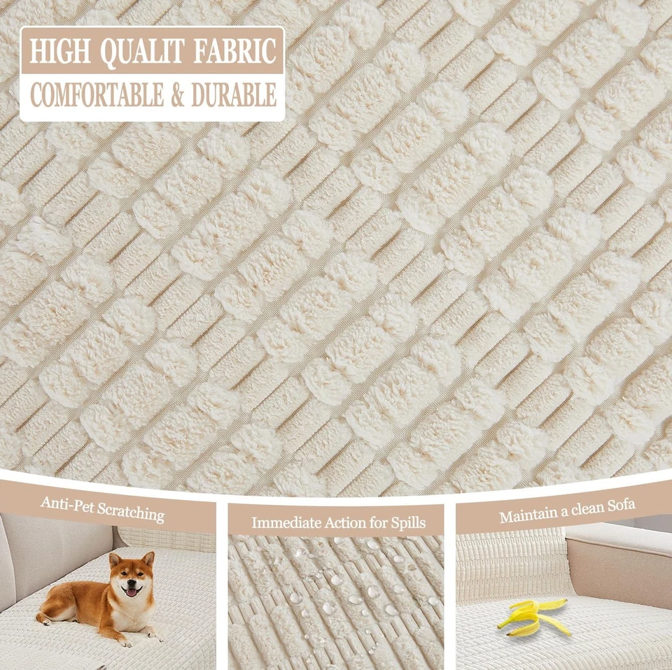 Dog Bed Cover Couch Cover for Pets, Anti-Slip Washable Couch Pads for Cushion... - Image 3 of 4