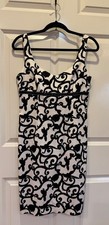 Skirtin Around, sleeveless black and white, versatile dress - size 8 