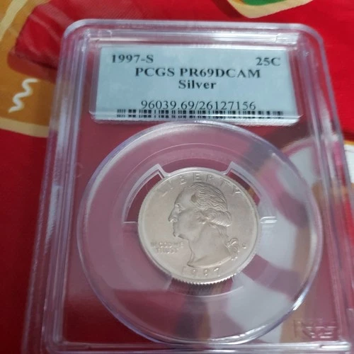 1997 S Washington Quarter PR 69 DCAM PCGS Silver Proof CB1-32