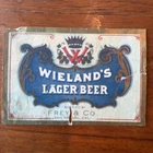 Pre Pro Wieland’s Lager Beer - San Rafael, CA - Paper Beer Label Frey & Co