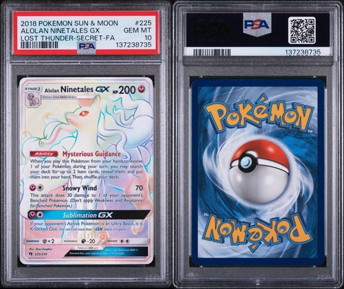 Alolan Ninetales-GX graded PSA 10 for sale on eBay