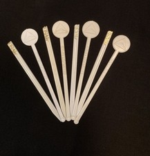 Vintage USAir Delta Air Lines Swizzle Stick lot - 8 Airline Advertising Stirrers