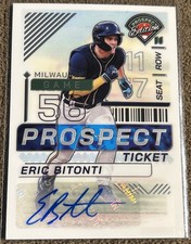 2024 Panini Prospect Edition Holo Signatures Eric Bitonti #16 Auto