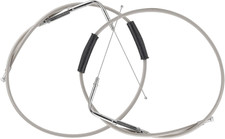 51" Braided Throttle Idle Extended Length Throttle Cable for Harley