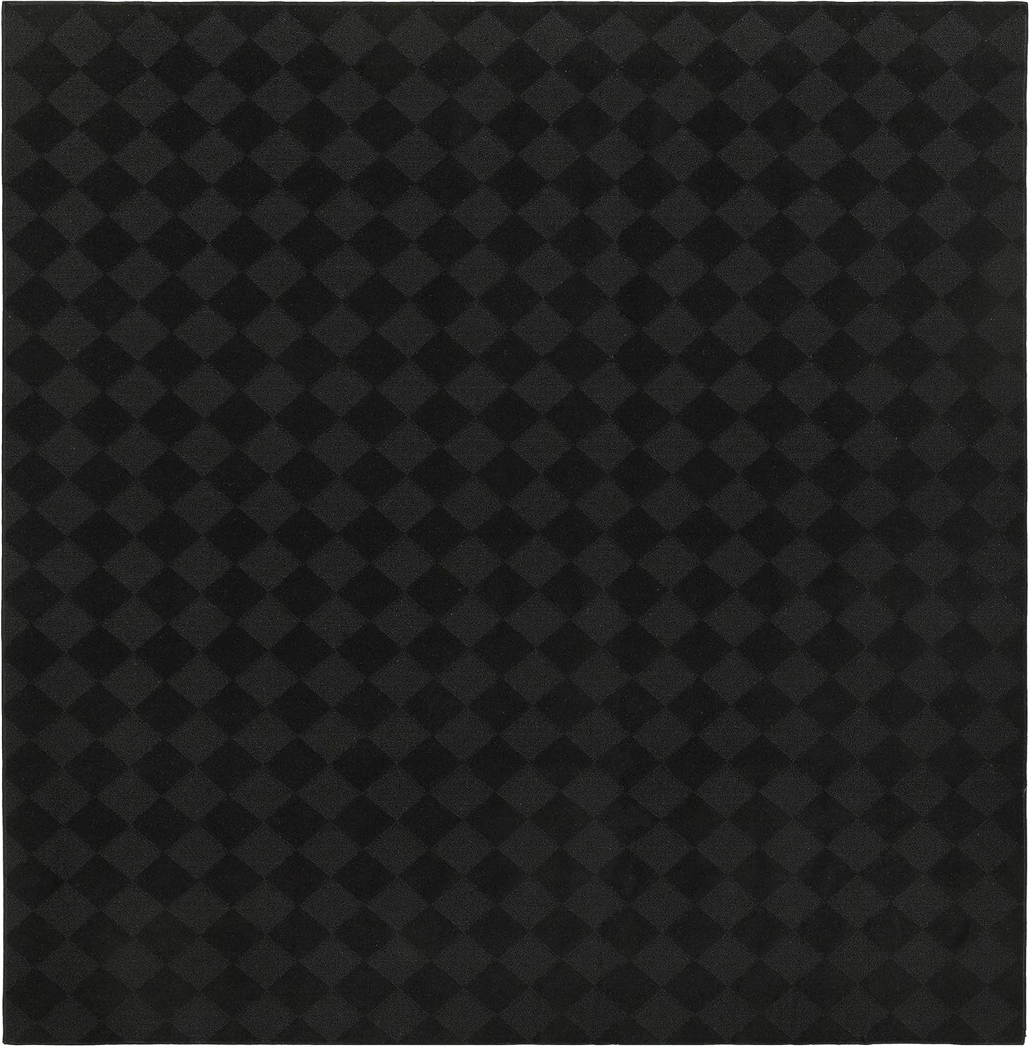 Garland Rug Diamond Solid Black 12' x 12' x (Square),