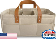 KiddyCare Diaper Caddy Organizer Nursery Baby Basket - Gift Boy/Girl