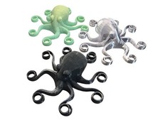 Pack Of 3 Octopus Marble Displays - For 5/8" - 1 Marbles - Lot 8732