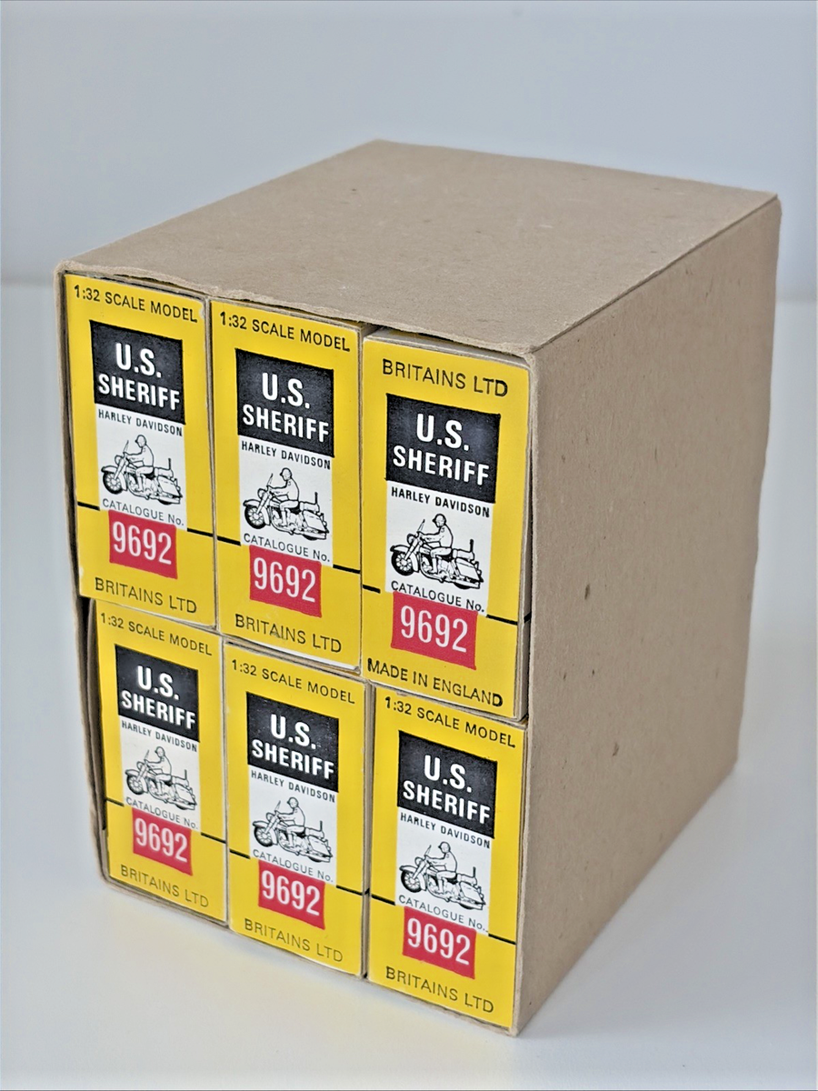 オートバイ・バイク BRITAINS LTD U.S SHERIFF Britains US Sheriff Motorcycle Lot. Original Factory Parking