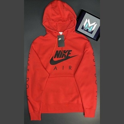 Nike Air NSW JDI Hoodie Men s Medium Red Black 918347-031