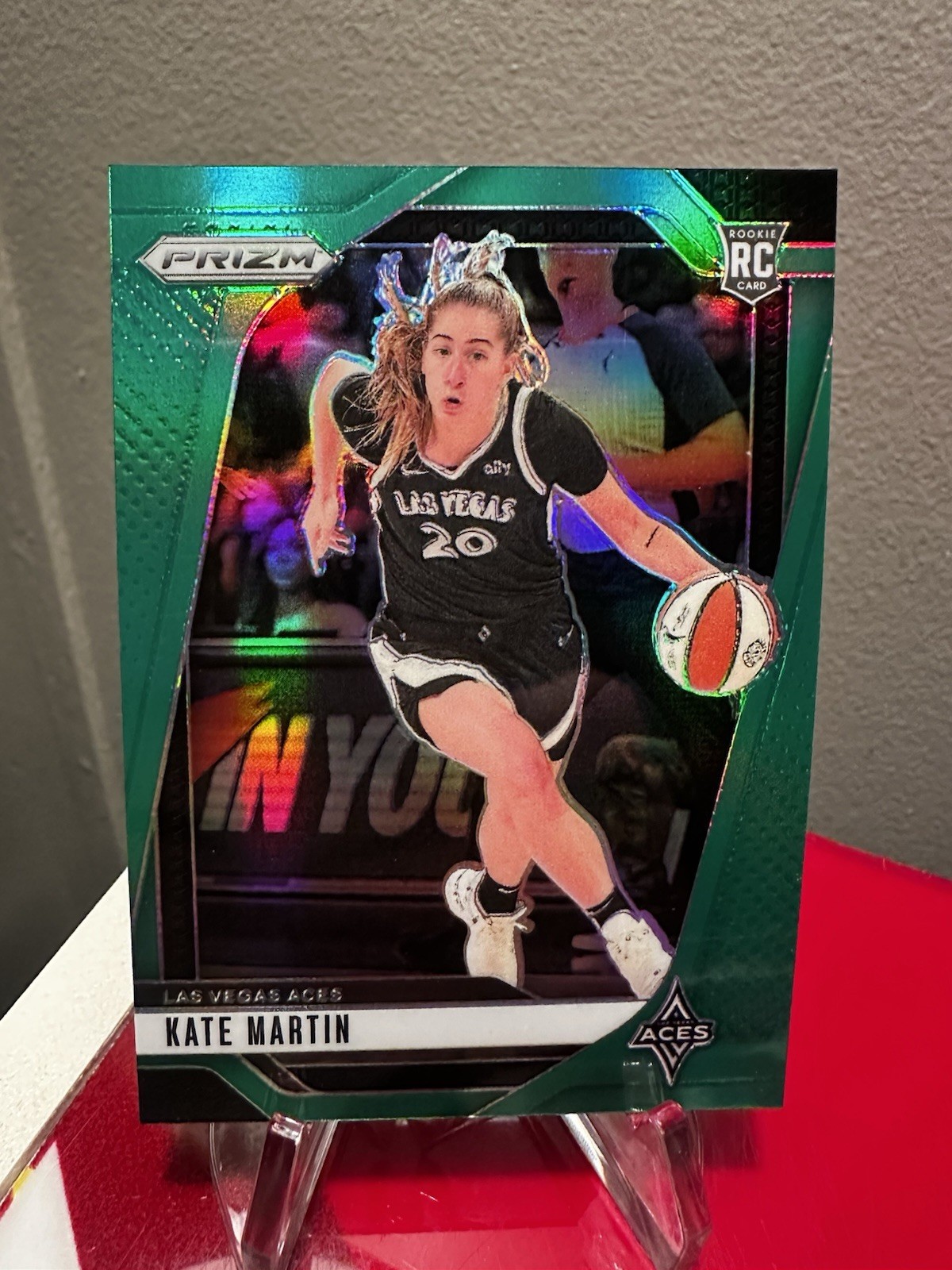 2024 Panini Prizm WNBA Green Prizm Kate Martin Rookie Card #126