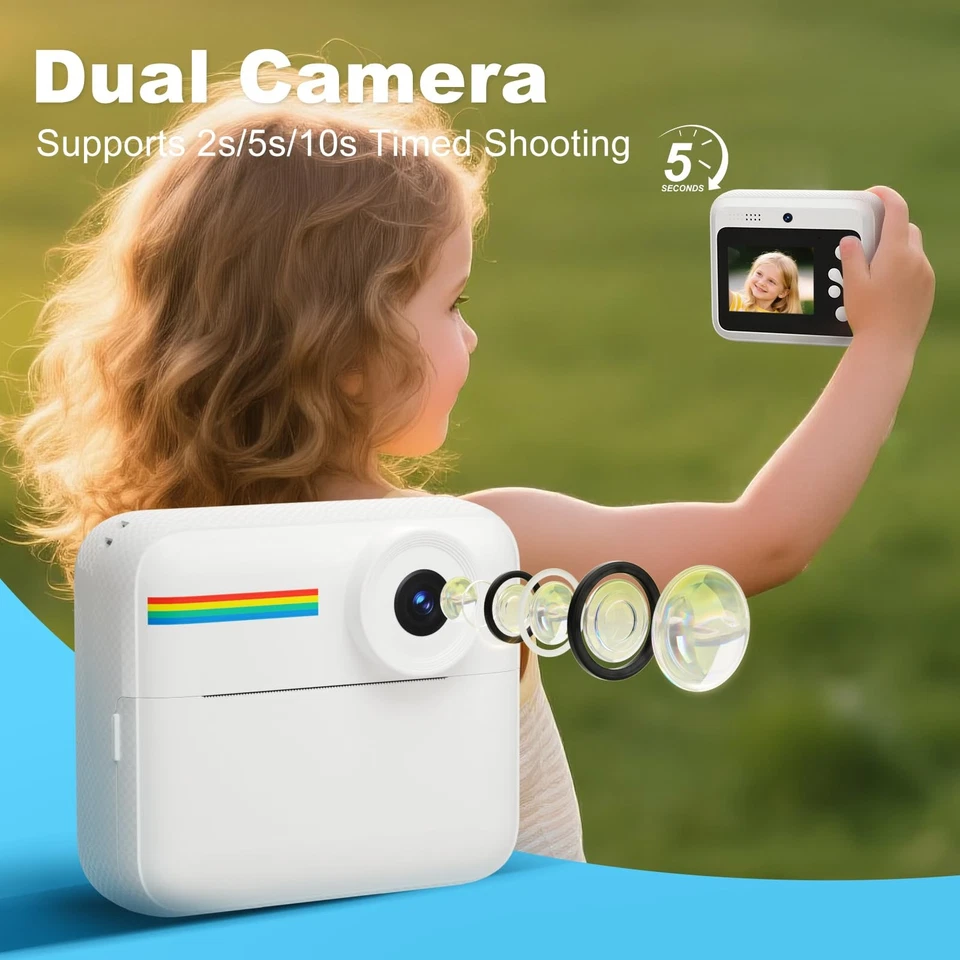 OTJ Kids Camera Instant Print - 1080P Kids Instant Cameras That Print Photos ... - Image 3 of 4