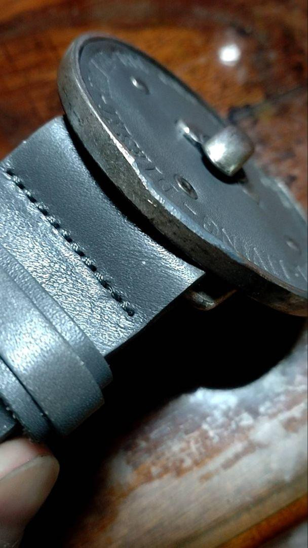 Diesel Men Round Metal Buckle Belt Gray Size 85/34 Almost unused