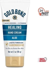 Gold Bond Healing Hand Cream, 3 Oz., with Aloe, Moisture That Lasts through Hand
