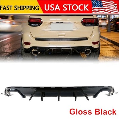For Jeep Grand Cherokee SRT / Trackhawk 14-2021 Gloss Black Rear Bumper Diffuser