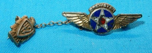 WW2 ERA 42nd USAF US AIR FORCE BREWSTER BUCCANEER MILITARY BADGE UNITED STATES