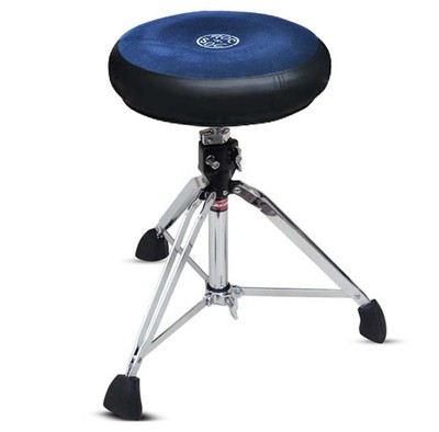Roc-n-Soc Rundsitz Schlagzeughocker Blau mit Unterteil