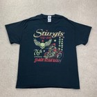 Sturgis Black Hills Rally T Shirt Mens XL Black 76th Anniversary 2016