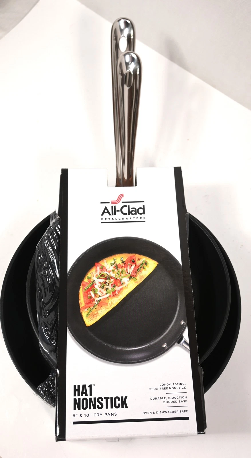NEW NIB ALL-CLAD 2-PC HA1 NON-STICK 8" & 10" FRY PAN SET Cookware