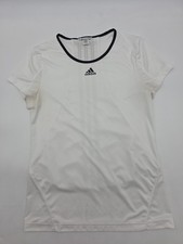 Adidas T-Shirt Girls Medium White Logo Tee. 40181