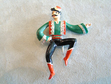 Crown Trifari Alfred Philippe Enamel Dancer Figural Fur Clip Pin